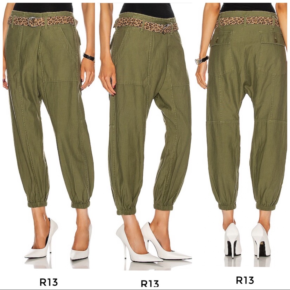R13 Crossover Utility Drop Pants Size 27